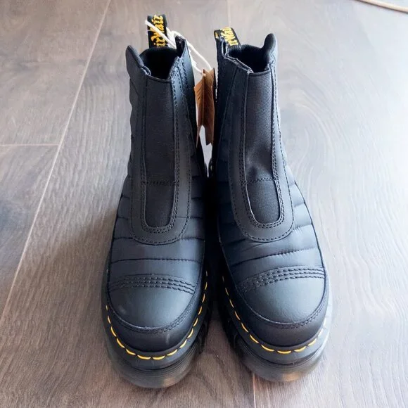 NWT Dr Martens Audrick Quilted Platform Quilted Chelsea Boots, Black Women’s 7 - Picture 5 of 12